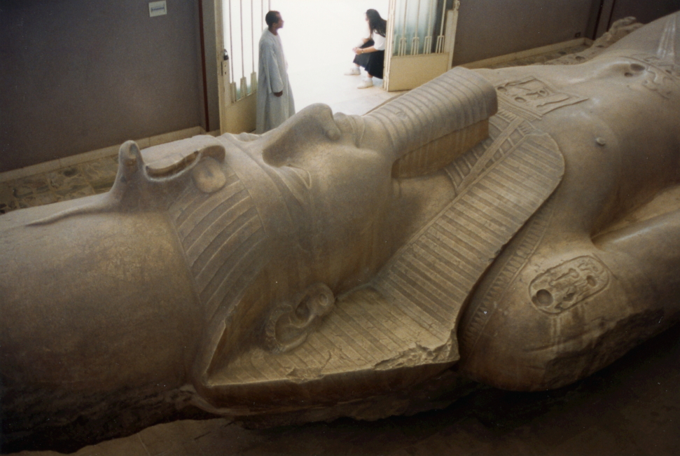 Close up of Ramses II's head