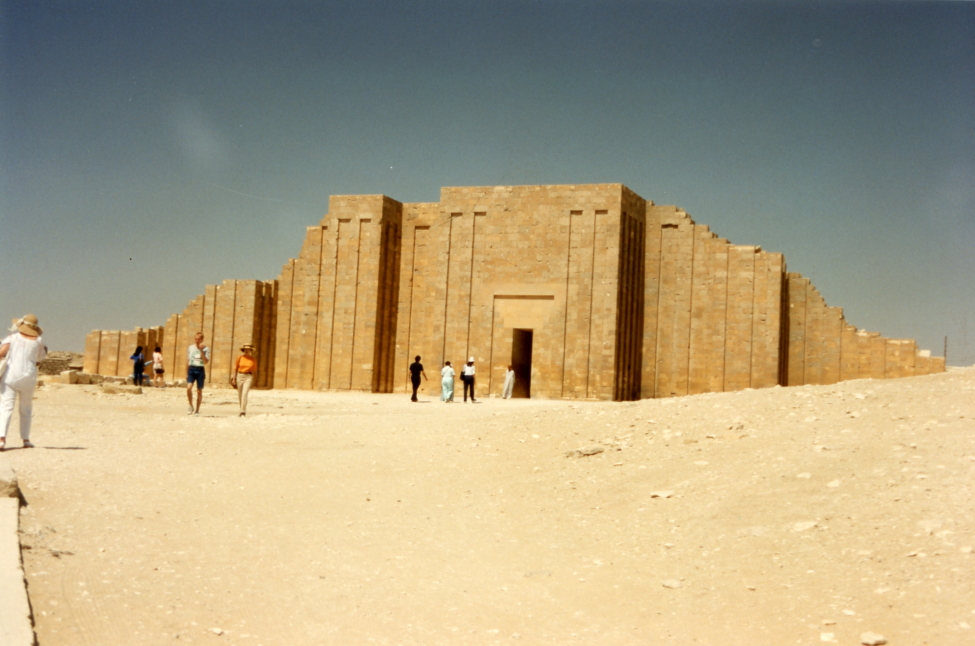 Temple in front of the Sakkarah step pyramid