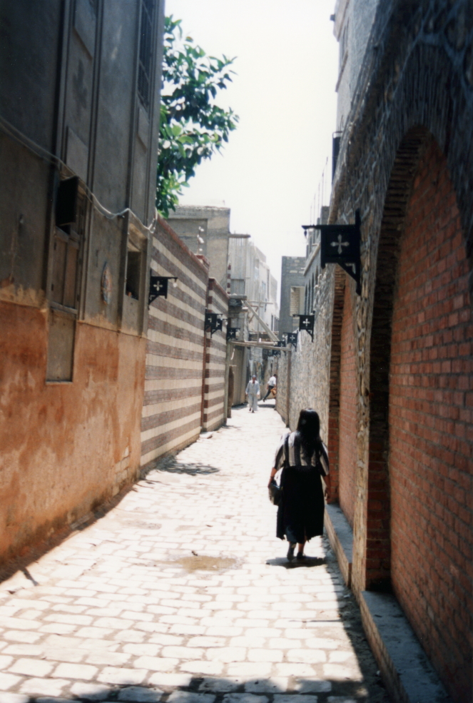 Our guide Sahar walks through Old Cairo