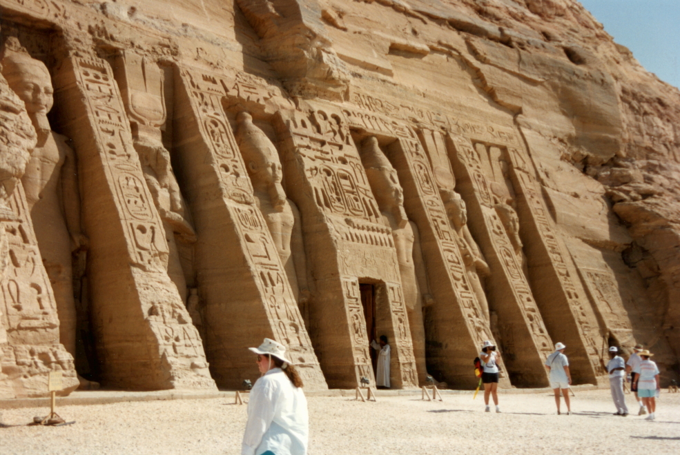 Entrance to the Temple of Nefertari at Abu Simbel