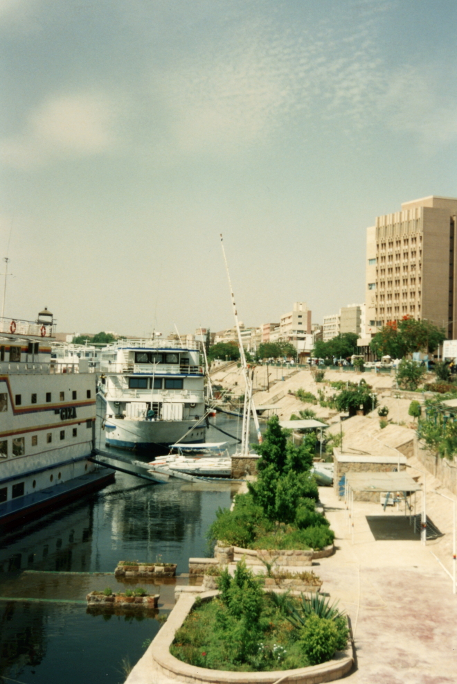 Boat on the Nile River at Aswan