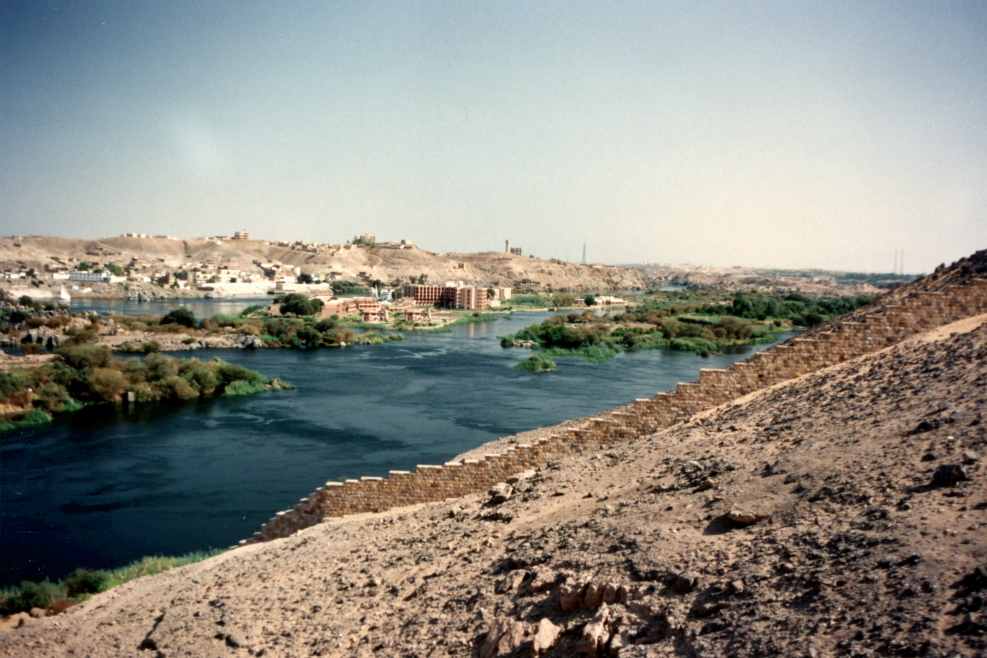 The Nile near Aswan has many islands