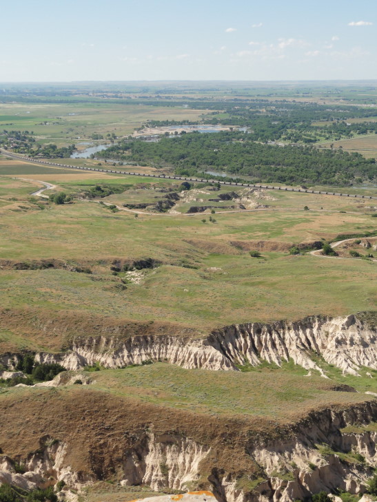 100709_NE_ScottsBluffLookingNorth_small Atop Scotts Bluff, Nebraska, looking North