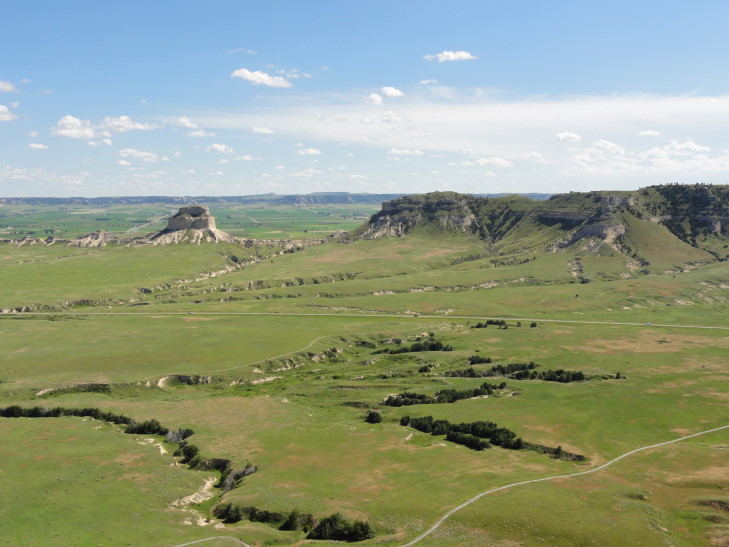100709_NE_ScottsBluffLookingSouth_small Atop Scotts Bluff, Nebraska, looking South