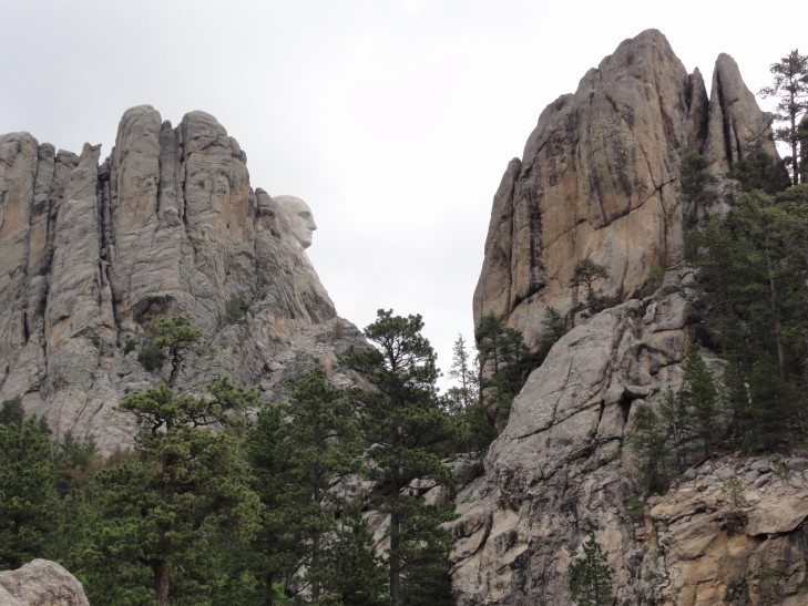 100711_SD_WashingtonsHead_small Washington's head, outside Mount Rushmore, South Dakota