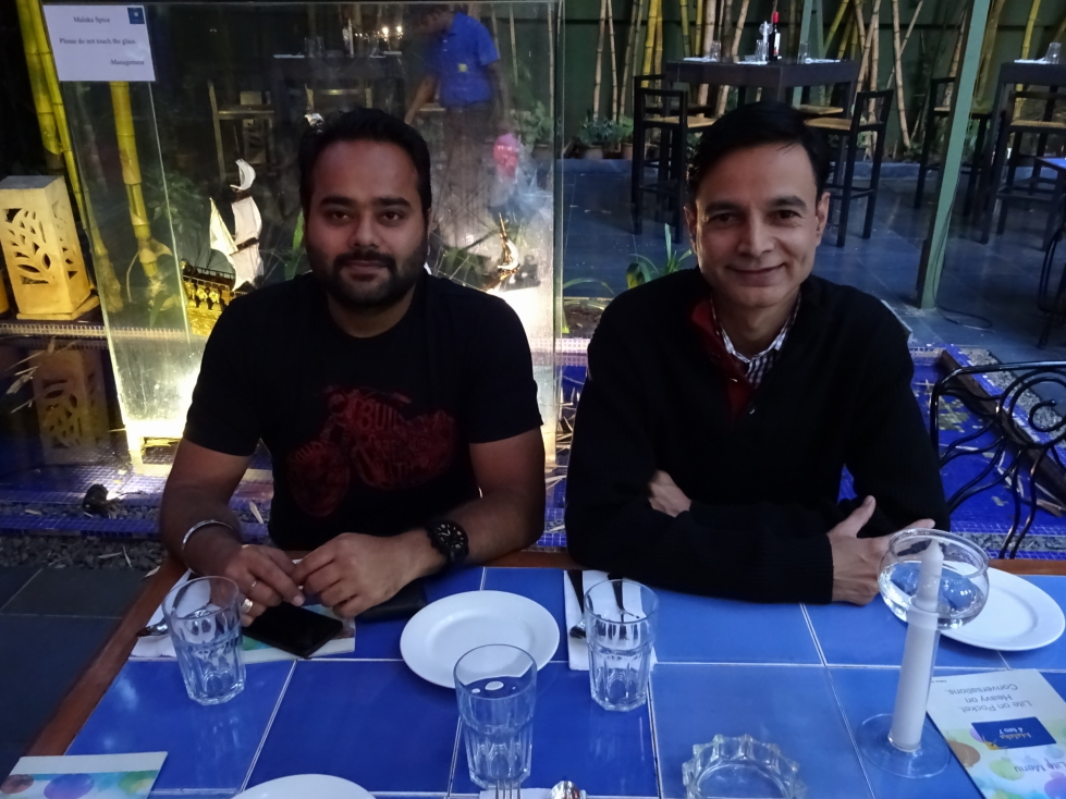 Dinner with Anshul and Ravindra