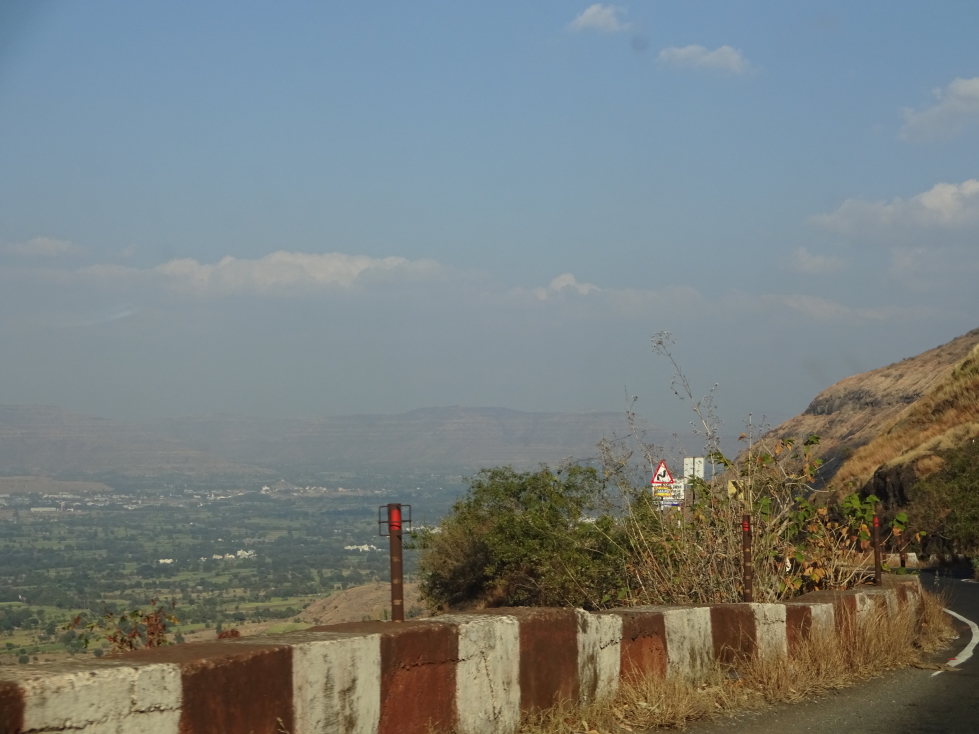 View while descending out of the mountains