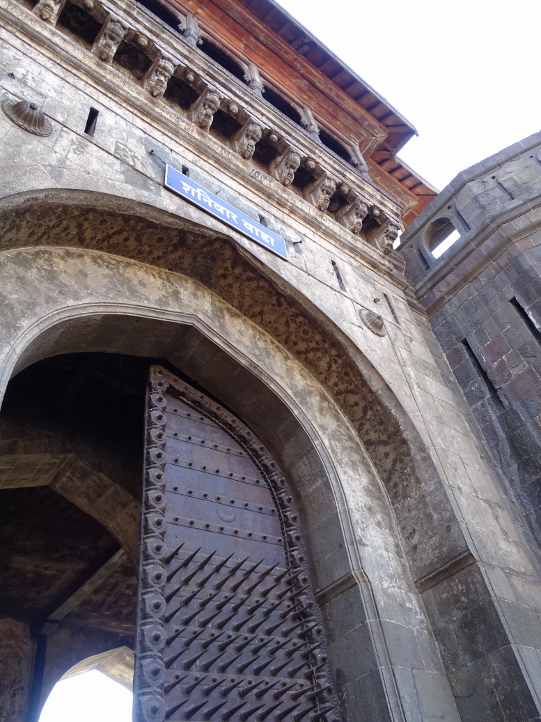 Close up of the main gate, note the spikes!