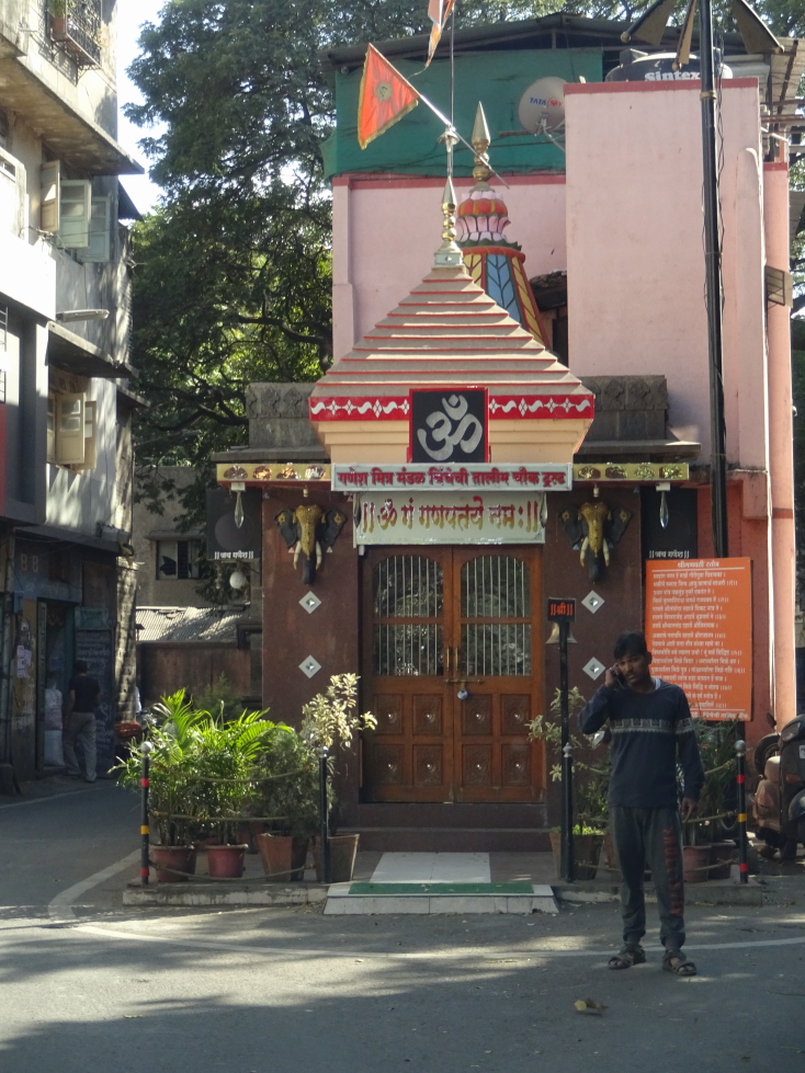 Small shrine to Ganesh in old Pune