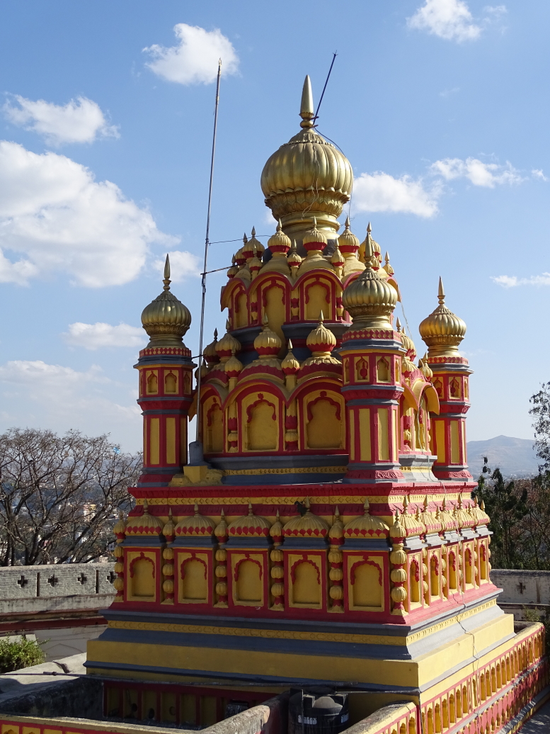Another view of the temple atop Parvati Hill