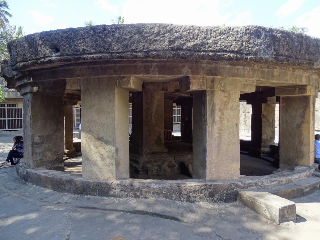 Pavilion (mandapa) housing statue of Nandi