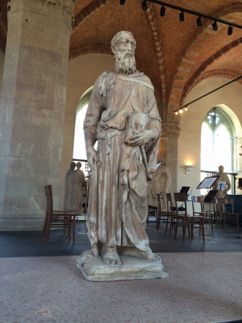 The St. Mark statue made by Donatello.