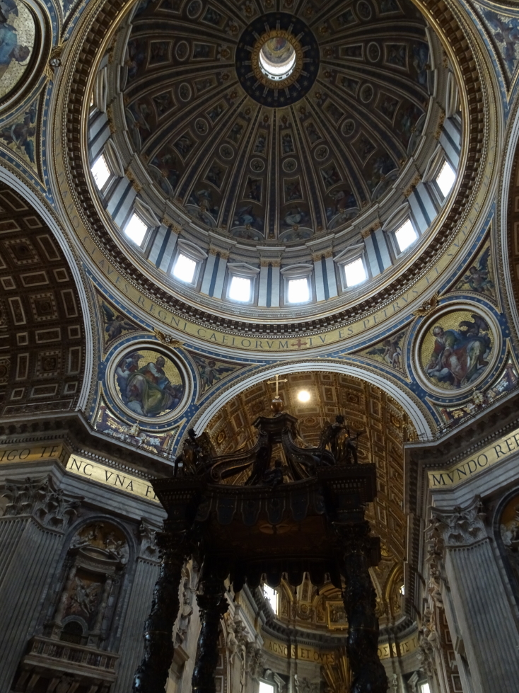 The interior of St. Peter's dome