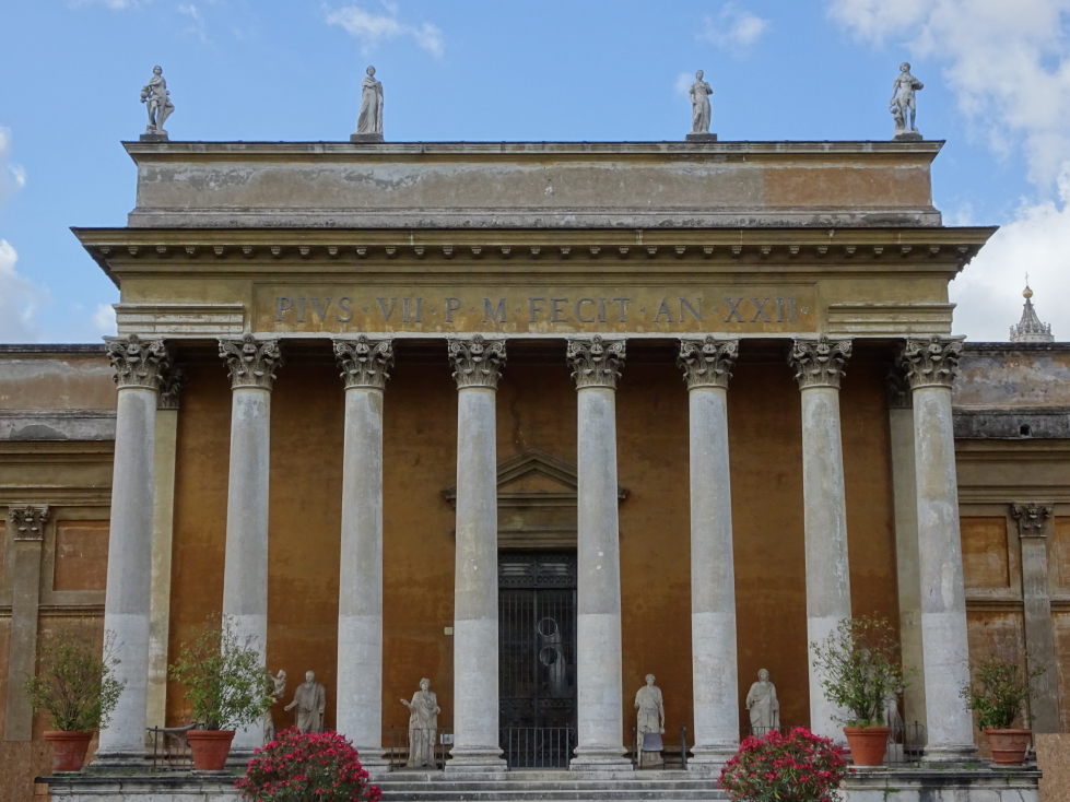 Impressive facade at the Vatican Museum