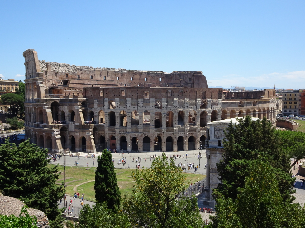 The Forum provided for some excellent views of the Colosseum and Arch of Constantine
