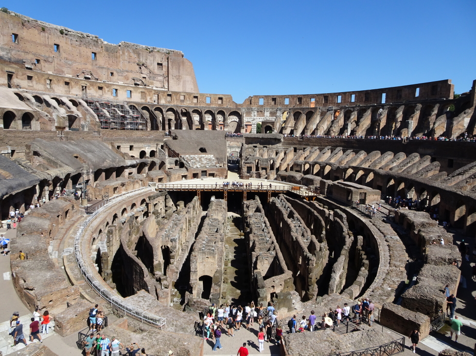 End view of the Colosseum