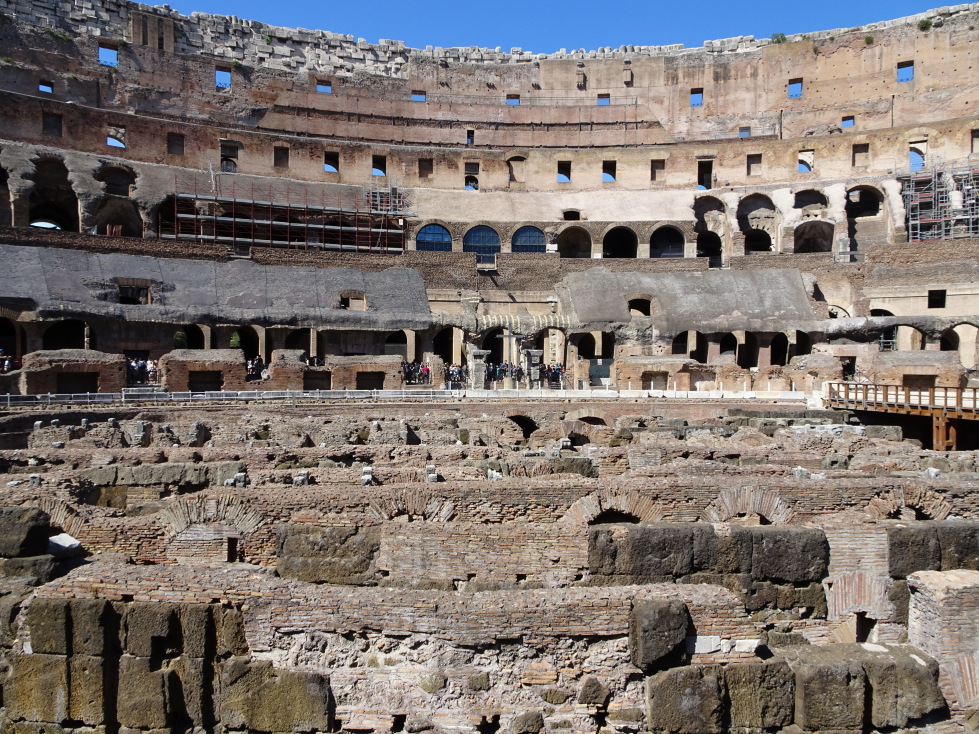A shot of the Colosseum stands