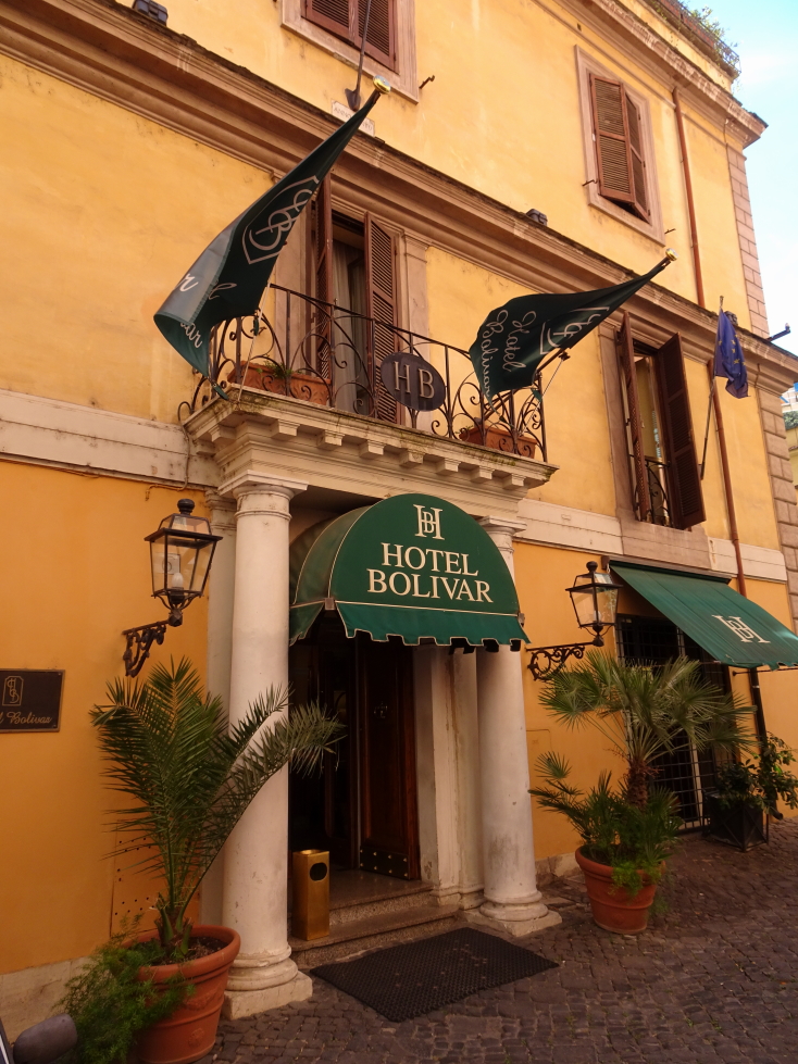 Entrance to the Hotel Bolivar