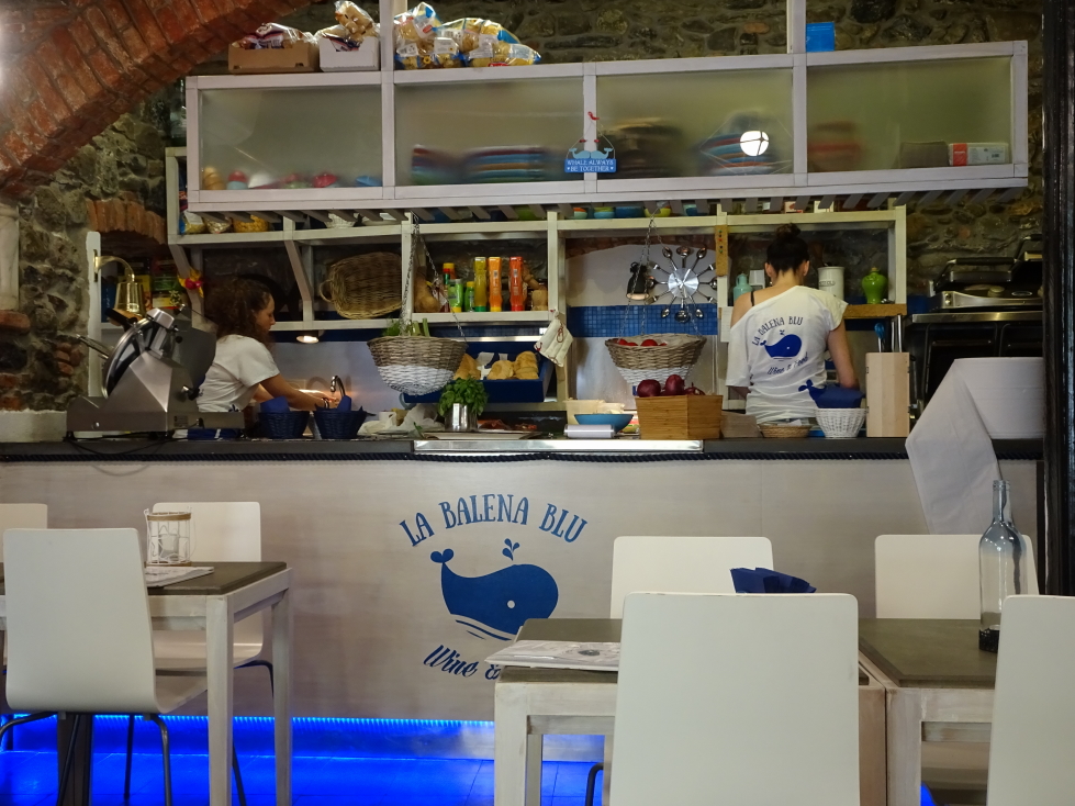 La Balena Blu, an eatery in Monterosso