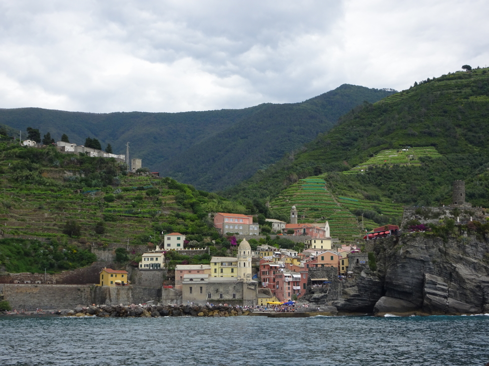 Vernazza as seen from the sea