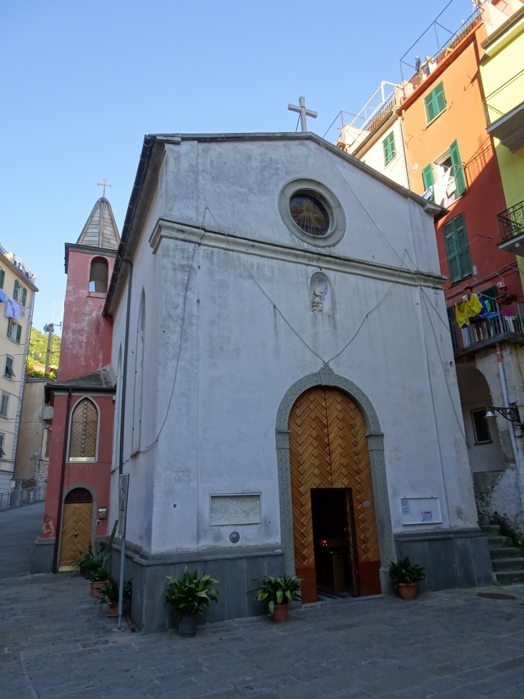 Riomaggiore's main street church