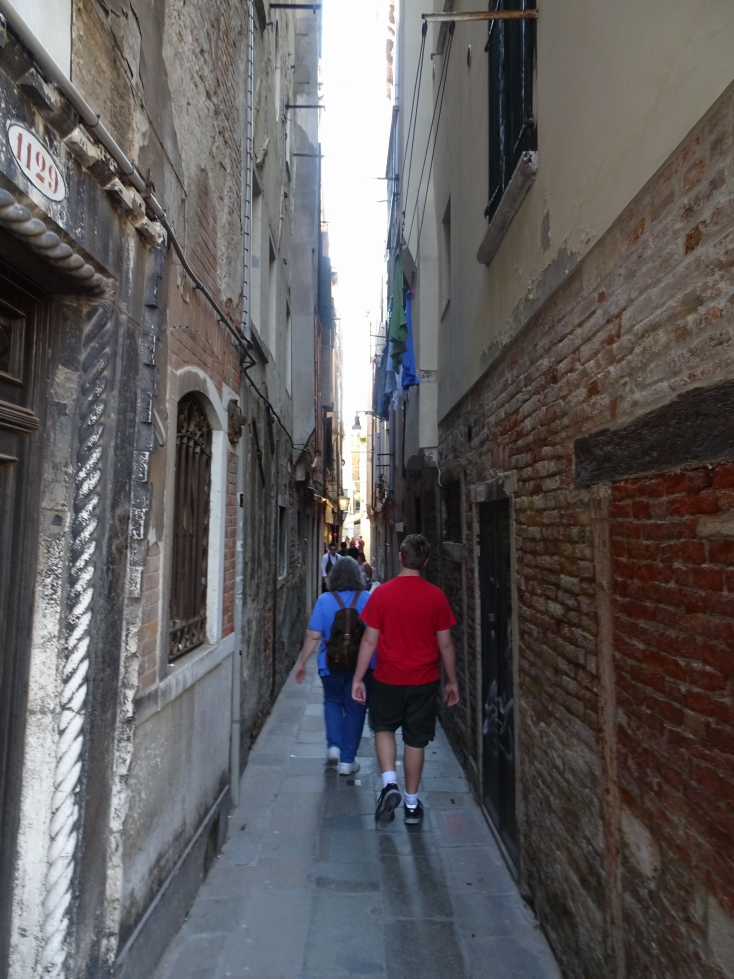 One of Venice's narrow streets