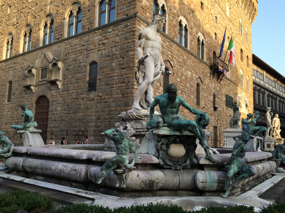 Fountain of Neptune in front of the Palazzo Vecchio