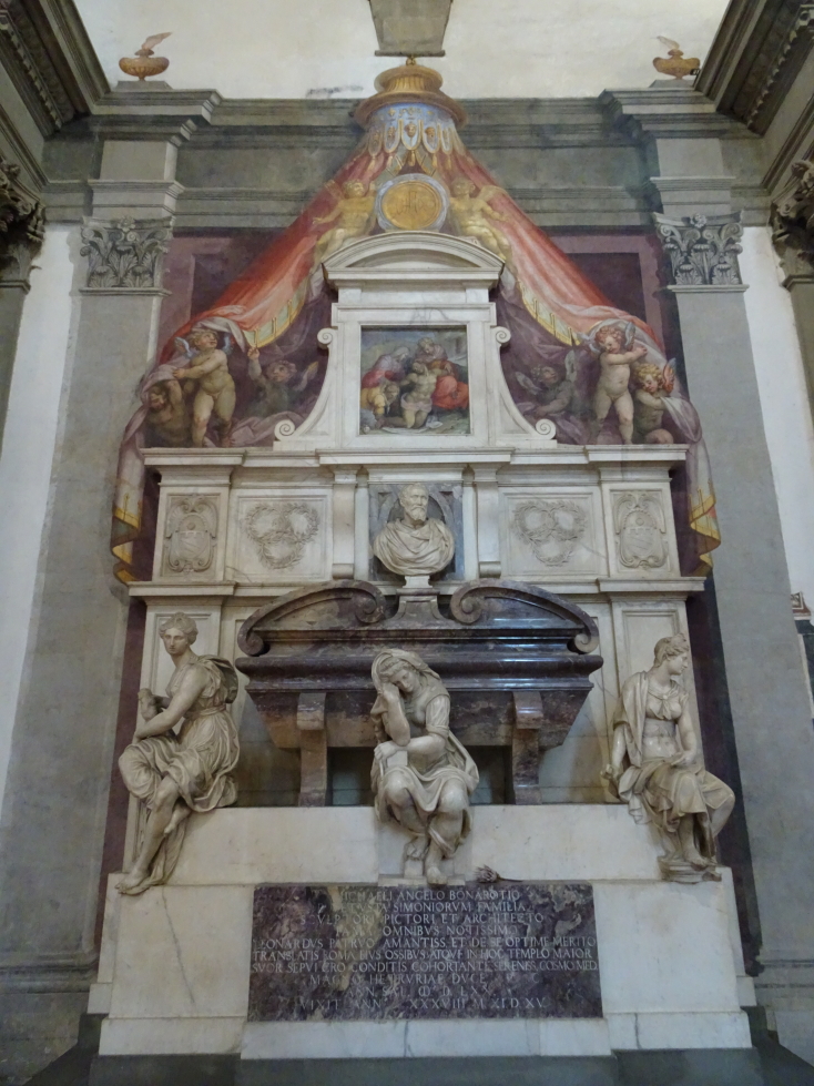 Michelangelo's tomb at Santa Croce