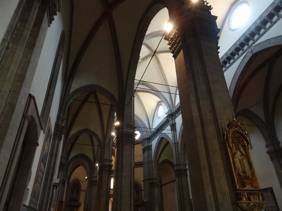The sparse interior of Florence Cathedral