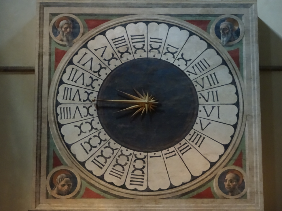 Twenty-four hour clock in the Duomo