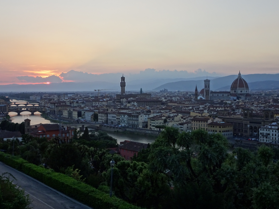 Another view of Florence at sunset