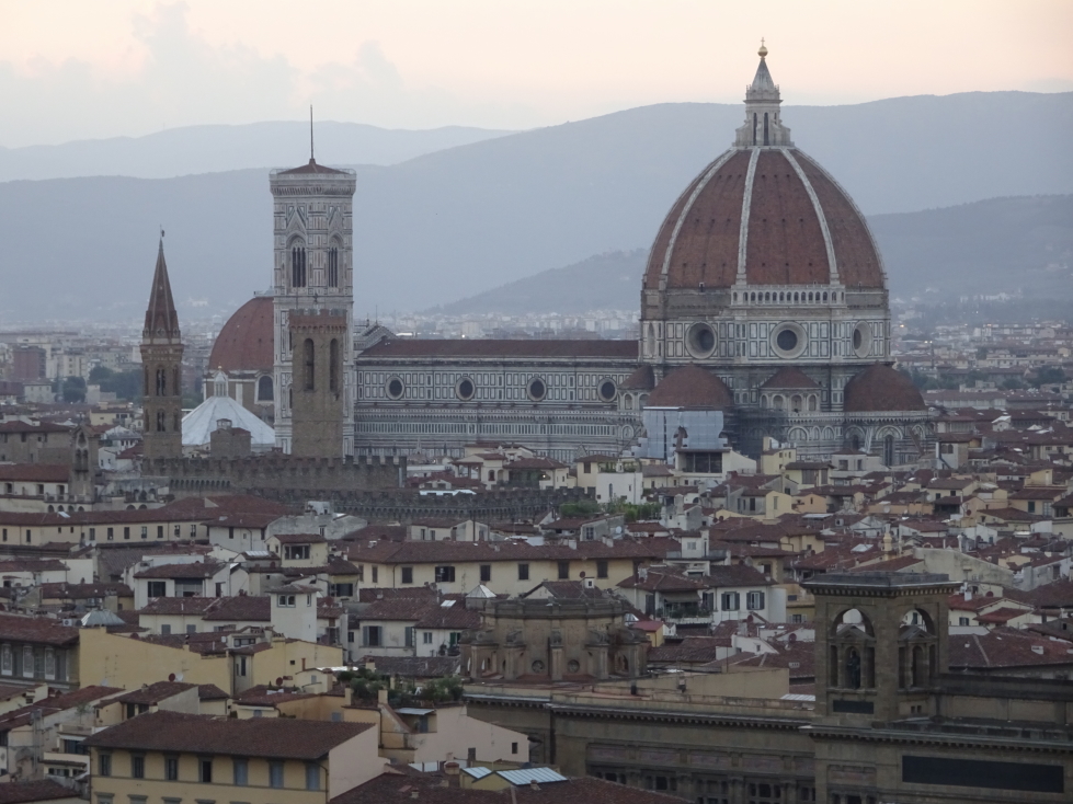 Closeup of the Duomo from Piazzale Michelangelo