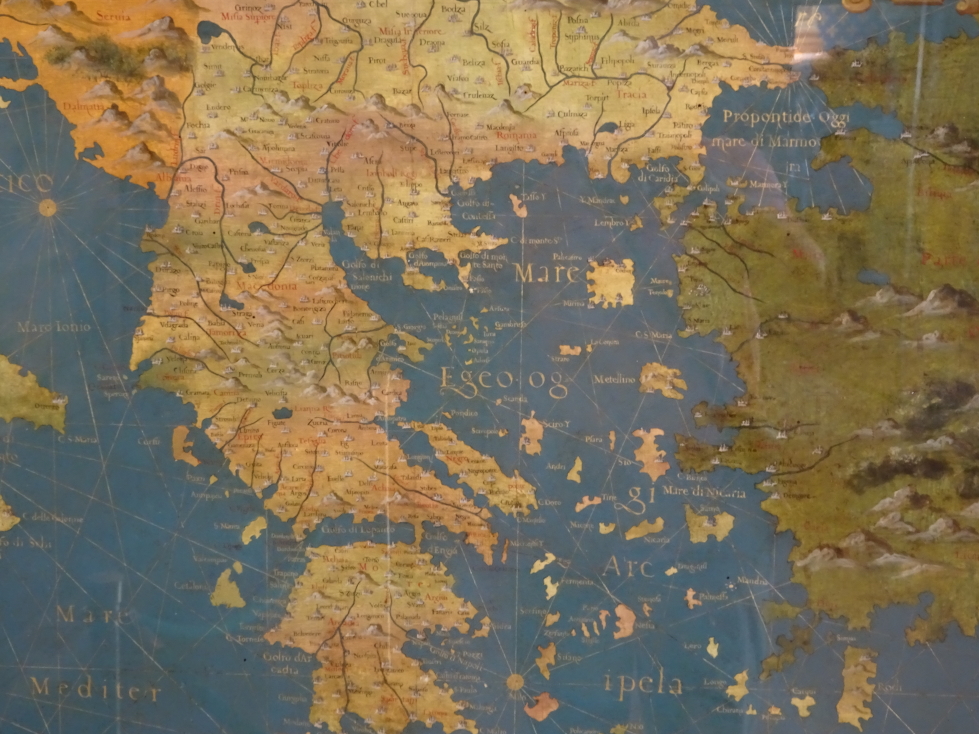 Map of Greece and the Aegean Sea