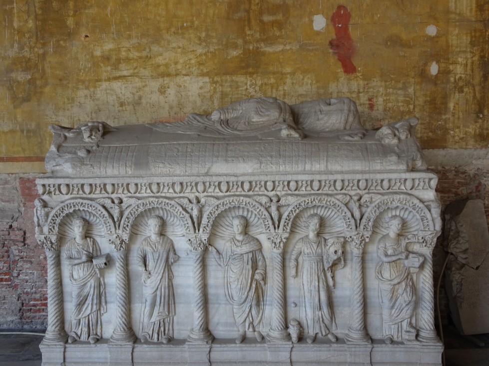 Roman sarcophagus in the Camposanto