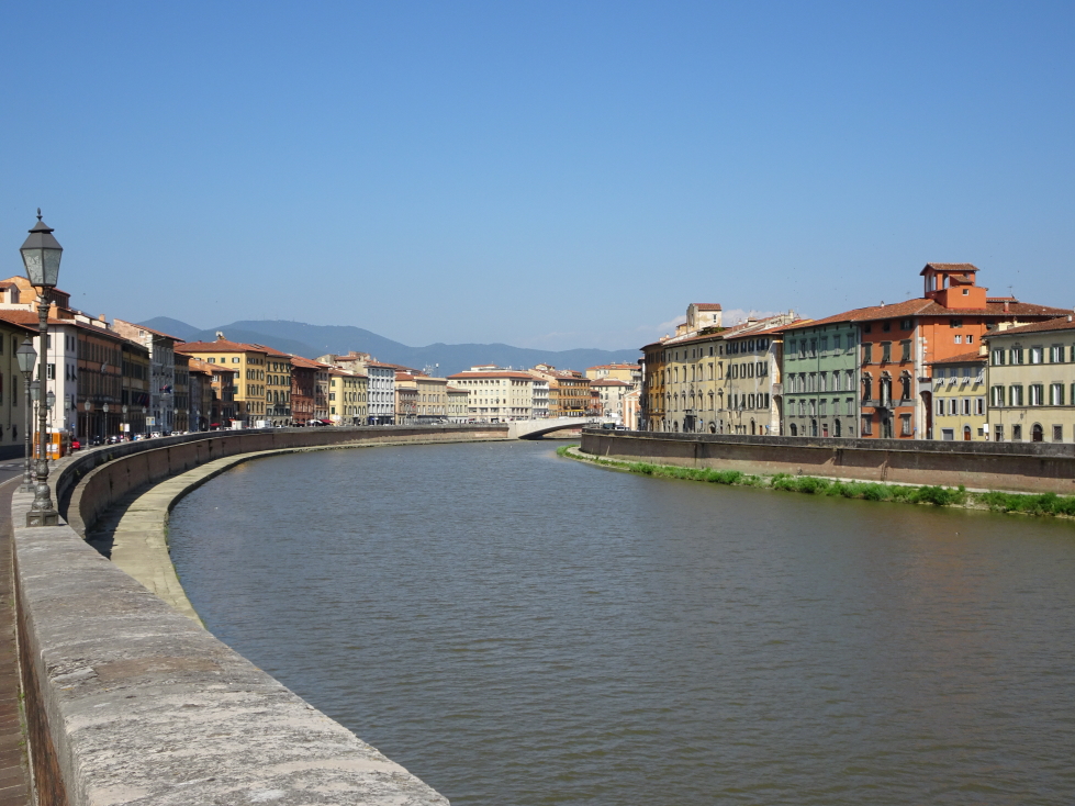 The Arno river in Pisa