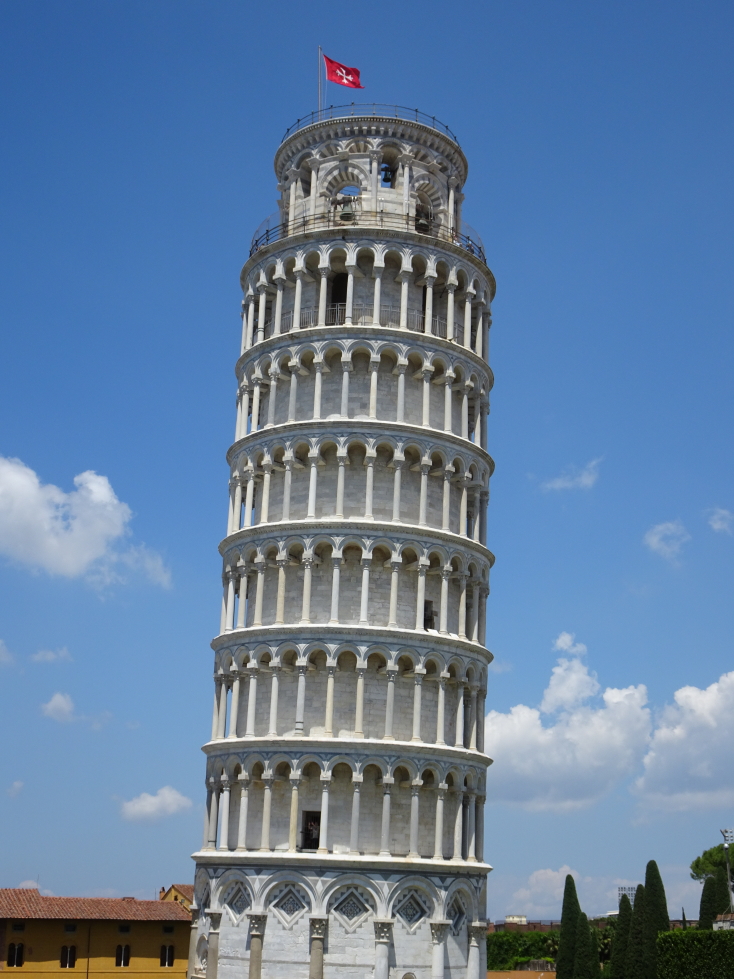Campanile of Pisa's cathedral, the Leaning Tower of Pisa