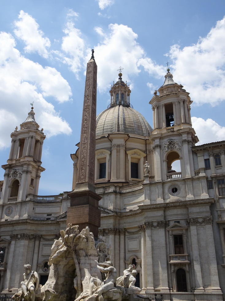 Sant'Agnese in Agone with Obelisk of Domitian in front