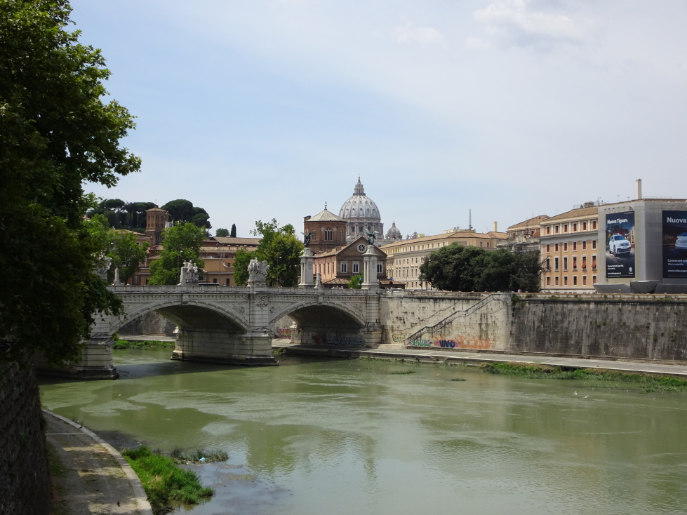 View of the Tiber with Saint Peter's beyond