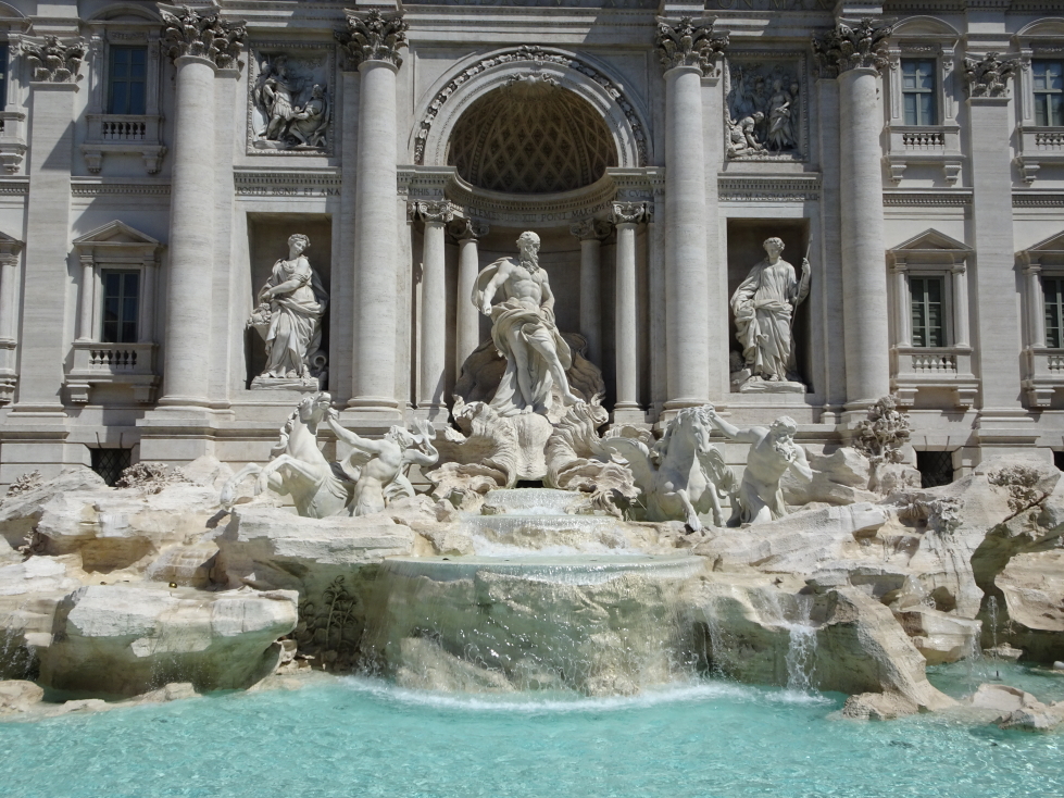 Trevi Fountain in the daytime