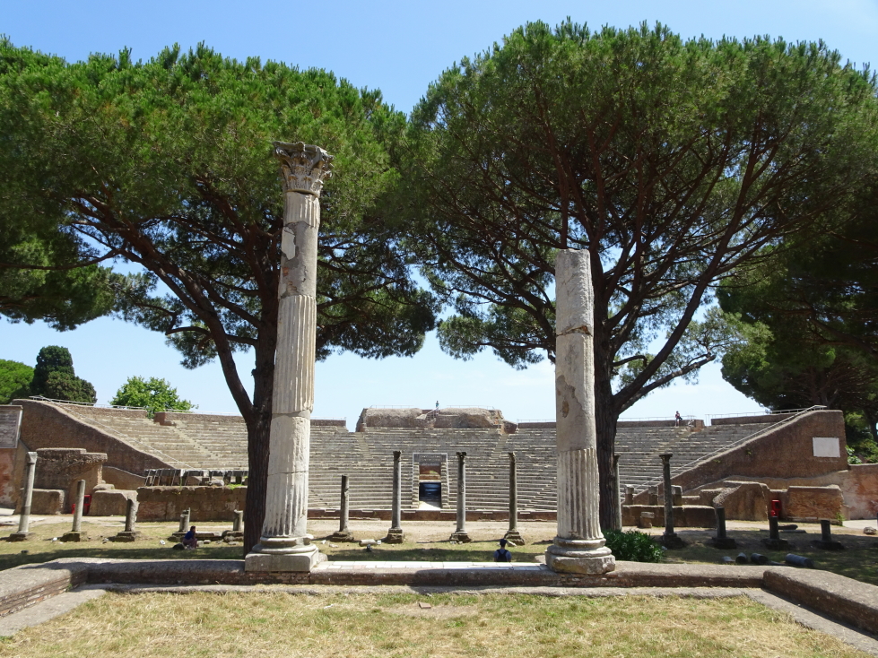 Theater of Ostia from the Temple of Ceres