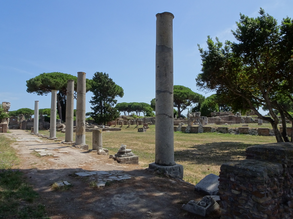 Columns in Ostia Antica