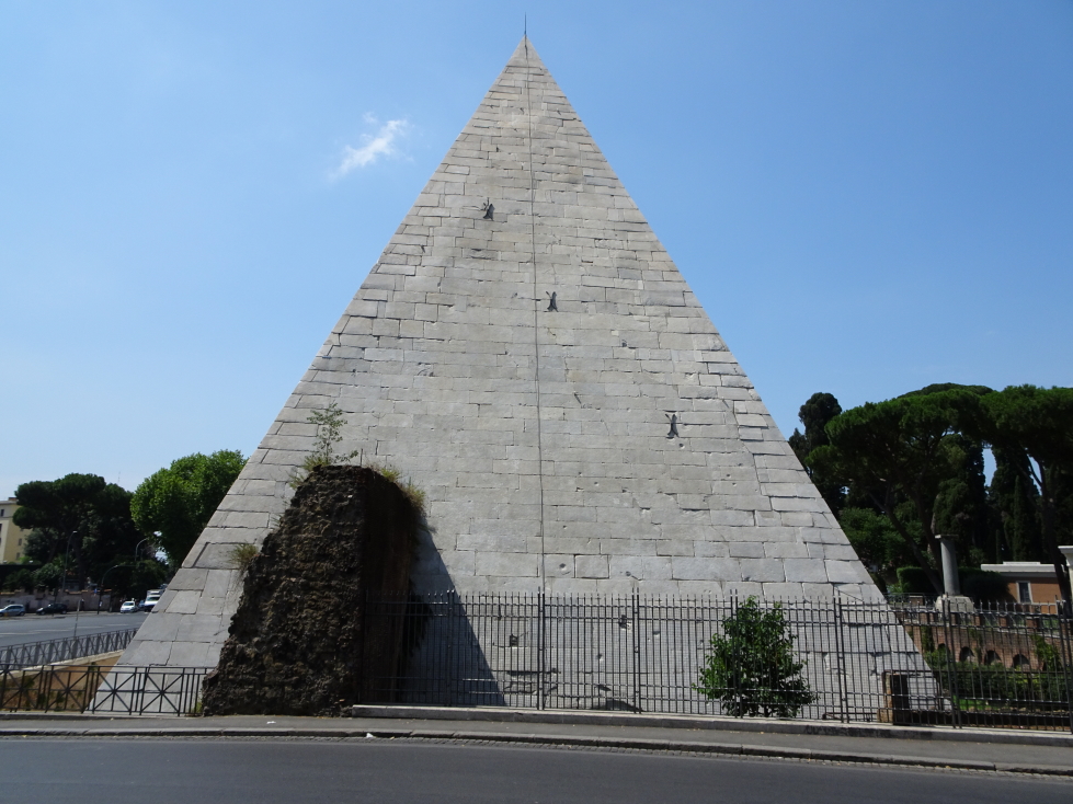 Pyramid of Cestius in southwest Rome