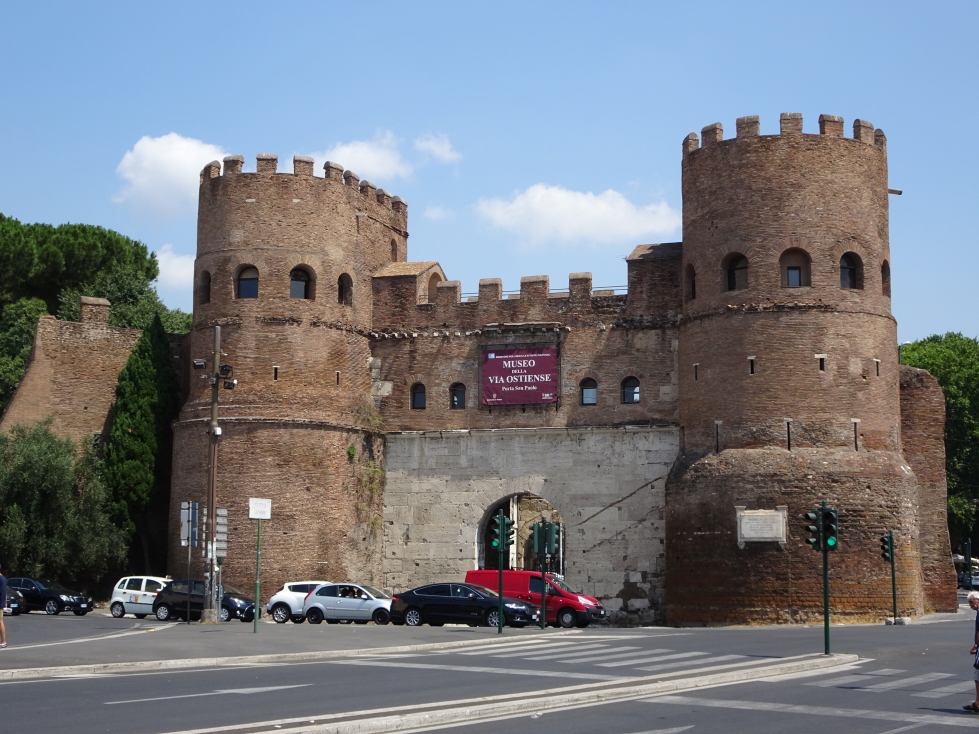 Porta San Paolo, built in the 3rd century