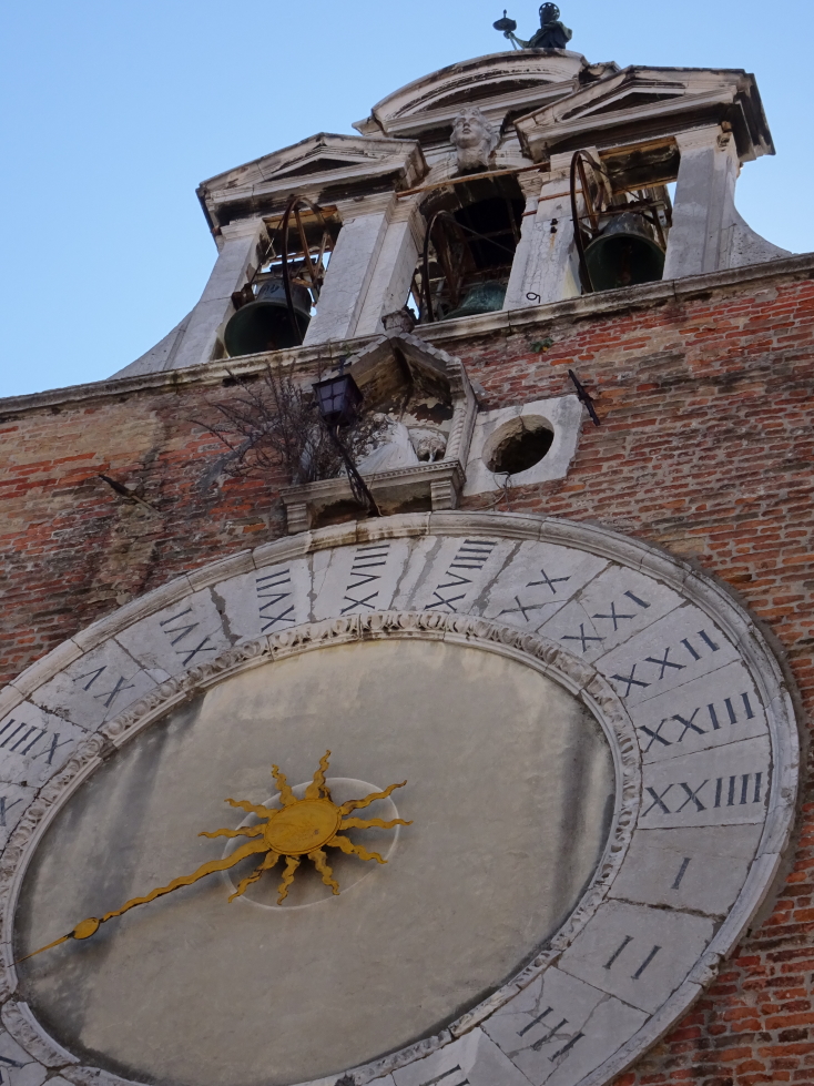 Clock in Venice, note that it has twenty four hours!