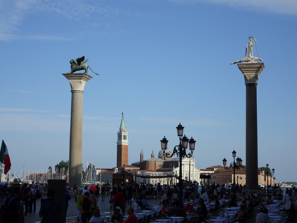 Columns with San Giorgio Maggiore isle beyond