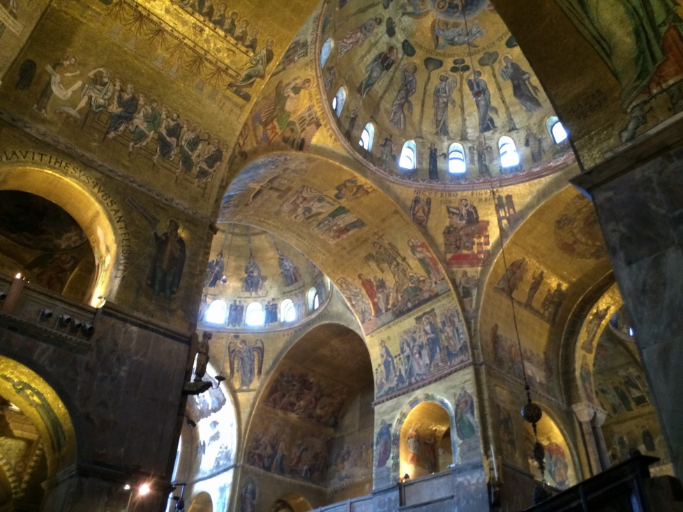 Sparkling gold interior of Basilica di San Marco