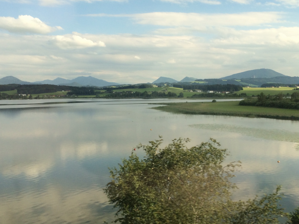 Lake on the route from Salzburg to Vienna
