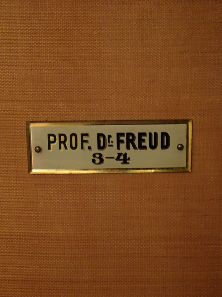 Placard marking the office entrance