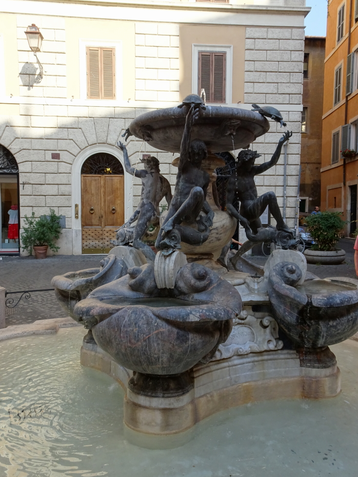 Fontana delle Tartarughe, Fountain of the Turtles, dating from the Renaissance