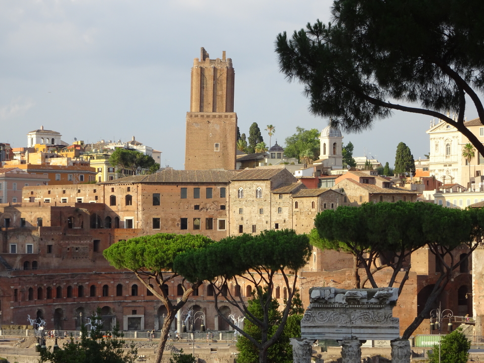 Torre delle Milizie looming over the Trajan Market